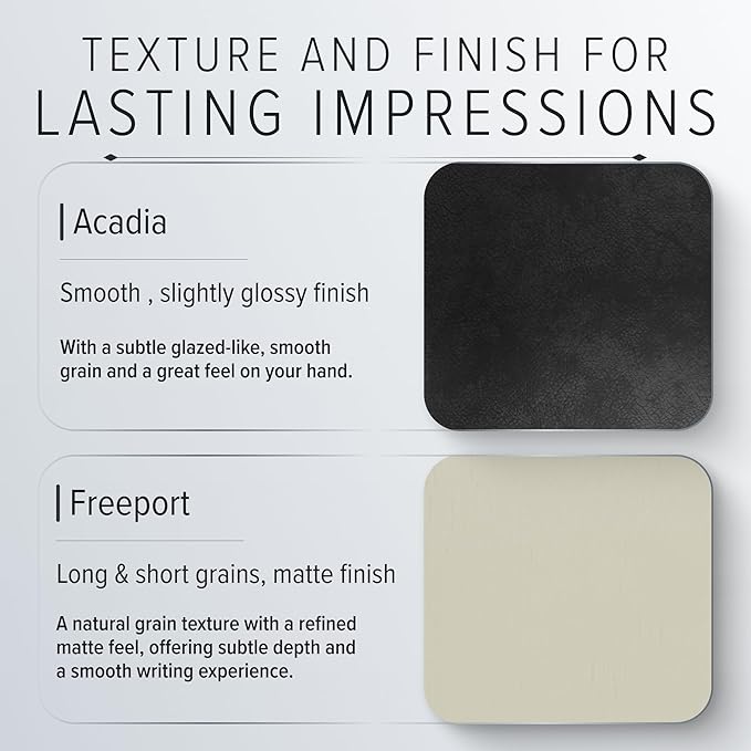 Gallery Leather Guest Book - Great for Wedding, Reception, Baby and Bridal Shower, Birthday Party and Vacation Home - 192 Lined Pages to Sign in, add Polaroid Photo - Hardcover 9x7" - Freeport Ivory