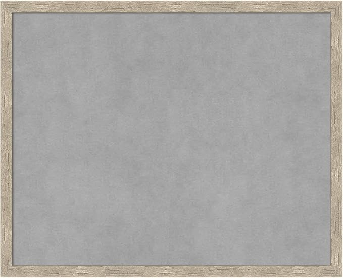 Amanti Art Silver Framed Magnetic Board 17x21 Small Vision Board for use with Magnets, 100% Metal Sheet to Display Items as Office Decor or for Home Organization in mudroom, Kitchen or Kids Room