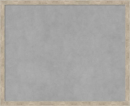 Amanti Art Silver Framed Magnetic Board 17x21 Small Vision Board for use with Magnets, 100% Metal Sheet to Display Items as Office Decor or for Home Organization in mudroom, Kitchen or Kids Room