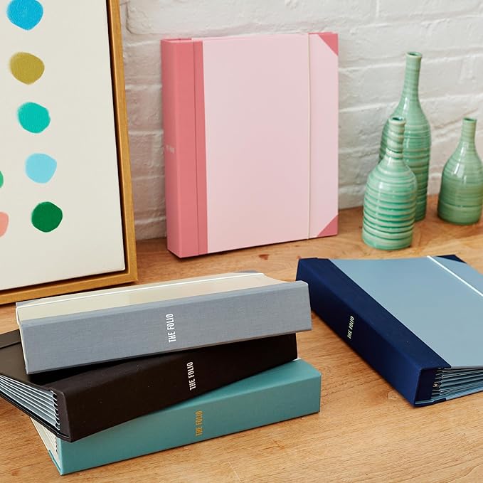 Savor | The Folio™ Document Organizer 2025 Edition | Premium Life Binder Acid-Free Custom Dyed Cloth-Bound Accordion Organizer w/ 10 Expandable Pockets | File Folders for Home Organization (Pink)
