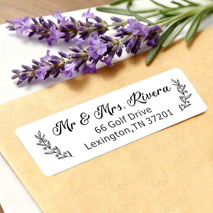 EDSG Personalized Return Address Labels, Custom Address Stickers on Sheets, Custom Address Stickers (99-990 Labels) (297)