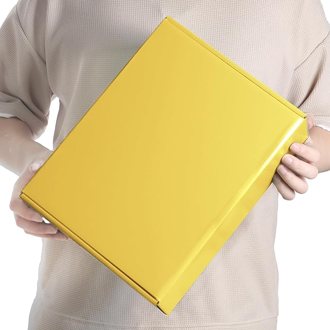 PHAREGE 12x9x4 inch Gift Shipping Boxes Bulk 20 Pack Yellow, Tab Lock Tuck Top Mailing Boxes for Packaging Small Business, Medium Cardboard Mailer Boxes for Wrapping Present