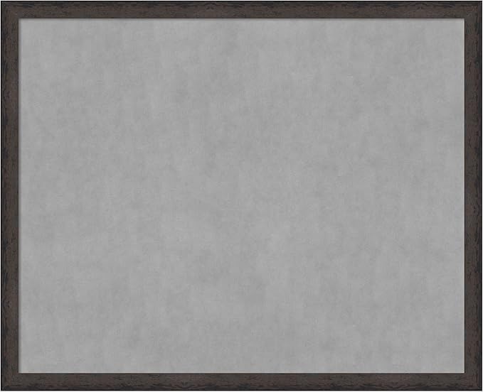 Amanti Art Black Framed Magnetic Board 35x43 X-Large Vision Board for use with Magnets, 100% Metal Sheet to Display Items as Office Decor or for Home Organization in mudroom, Kitchen or Kids Room