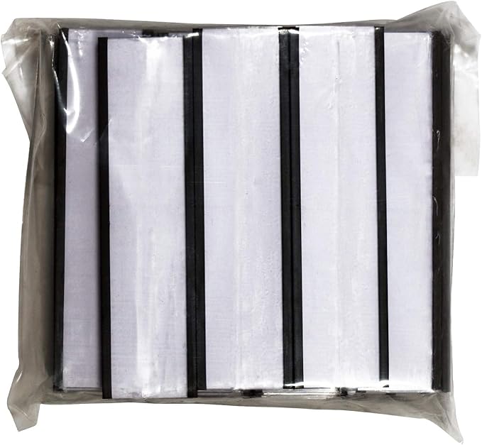 SmartSign Magnetic 'C' Channel Label Holders for Metal Racks and Shelves | 0.75" x 3" Pack of 25