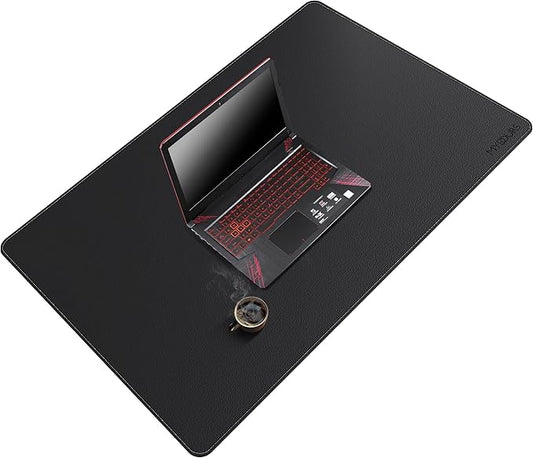 Mydours 40"x28" Large Desk Mat - Full Desk Blotter Pad, Desktop Computer Desk Mat, Waterproof Desk Protector Mat, Large Mouse Pad for Desk for Writing, Workspace, Home and Office (Black)
