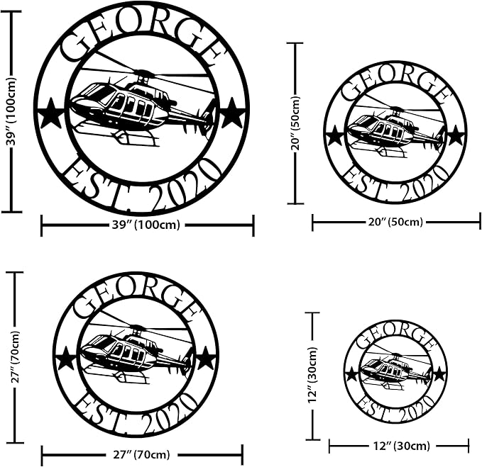 Personalized Metal Airplane Wall Art, Airplane Name Sign, Customized Pilot Name Sign, Airplane Hangar Sign Decor, Aviation Home Office Decor, Large Outdoor Decor, Pilot Gifts, Aircraft Lovers Gift