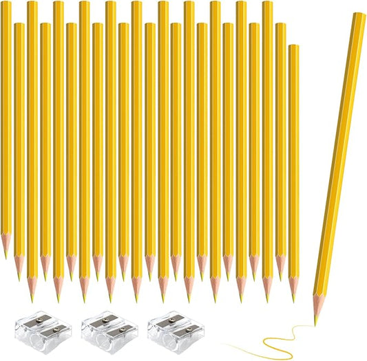 sqzrmdcg 36 PCS Yellow Colored Pencils, Pre-sharpened Professional Wooden Art Pencils Set for Artists Painting | Premium Drawing Sketching Supplies(Yellow)