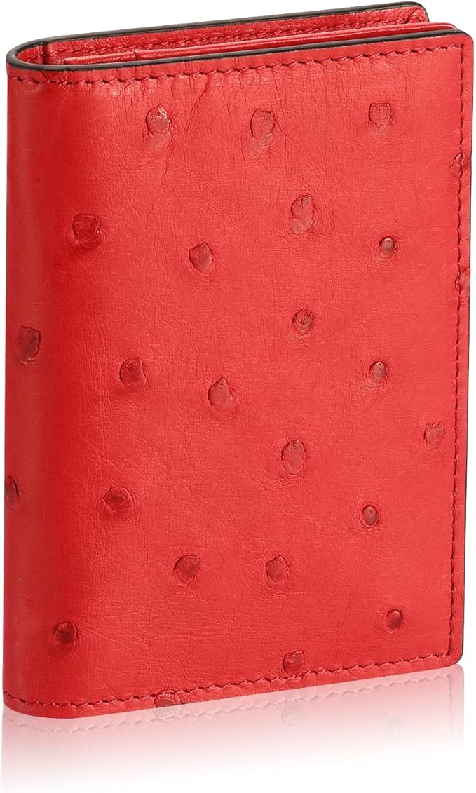Leather Business Card Case Holder for Men & Women, Italian Calfskin