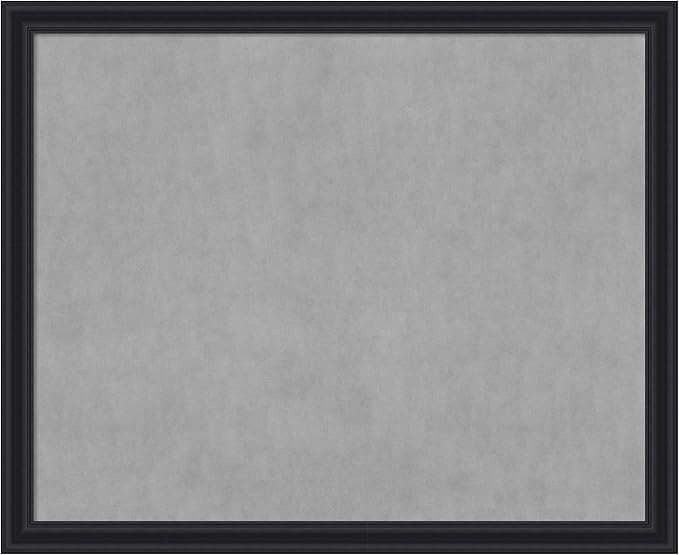 Amanti Art Black Framed Magnetic Board 36x44 X-Large Vision Board for use with Magnets, 100% Metal Sheet to Display Items as Office Decor or for Home Organization in mudroom, Kitchen or Kids Room