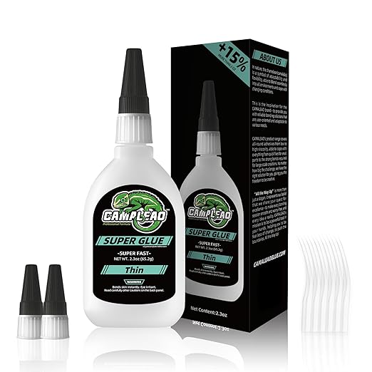 Thin Super Glue Liquid Kit 2.3 oz, All Purpose Clear Superglue for Plastic Ceramic Metal Wood Glass Shoe Leather Rubber, Instant Cyanoacrylate Adhesive for Home Repair Hobby Model Pottery DIY Craft