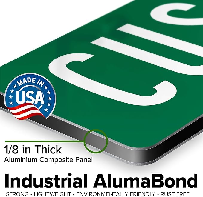 Custom Street Sign, Road/Address Sign, 8 Colors, Reflective Option, Mounting Options, 6x24 Inch, Thick Rust-Free AlumaBond, USA Made by My Sign Center, (Classic)