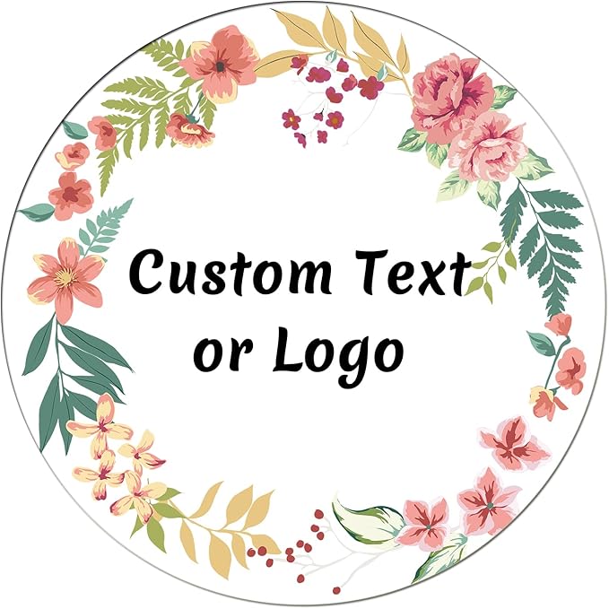 JOVELLO Personalized Custom Stickers - 60-1000 PCS Circle Custom Labels for Business, Logo, Office, Parties, etc (Labels Stickers-11)