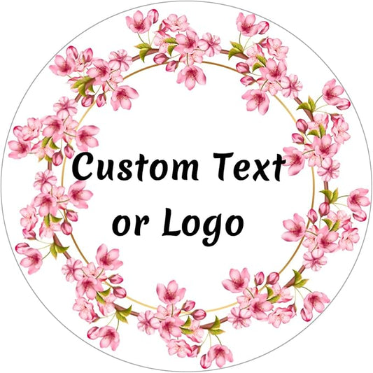 JOVELLO Personalized Custom Stickers - 60-1000 PCS Circle Custom Labels for Business, Logo, Office, Parties, etc (Labels Stickers-19)