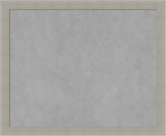 Amanti Art Grey Framed Magnetic Board 18x22 Small Vision Board for use with Magnets, 100% Metal Sheet to Display Items as Office Decor or for Home Organization in mudroom, Kitchen or Kids Room