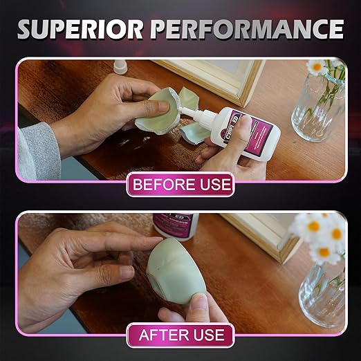 Medium-Thick Super Glue for Wood Plastic Ceramic, 56.8 Gram (2oz) All Purpose Clear Cyanoacrylate Adhesive, Heavy Duty CA Glue for 3D Printing PLA Model Shoe Aquarium Leather Glass Rubber Craft