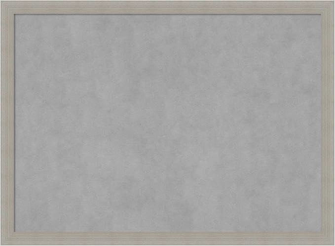 Amanti Art Grey Framed Magnetic Board 22x30 Medium Vision Board for use with Magnets, 100% Metal Sheet to Display Items as Office Decor or for Home Organization in mudroom, Kitchen or Kids Room
