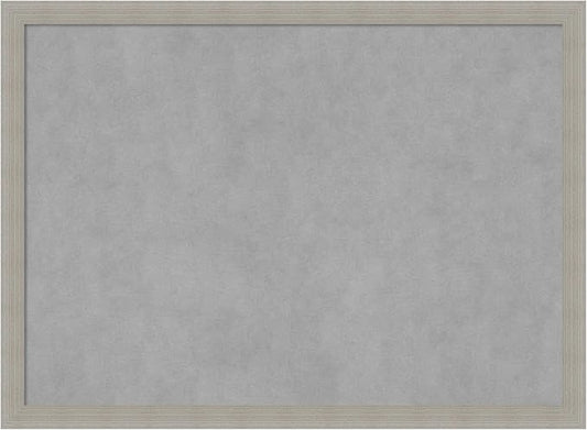 Amanti Art Grey Framed Magnetic Board 22x30 Medium Vision Board for use with Magnets, 100% Metal Sheet to Display Items as Office Decor or for Home Organization in mudroom, Kitchen or Kids Room