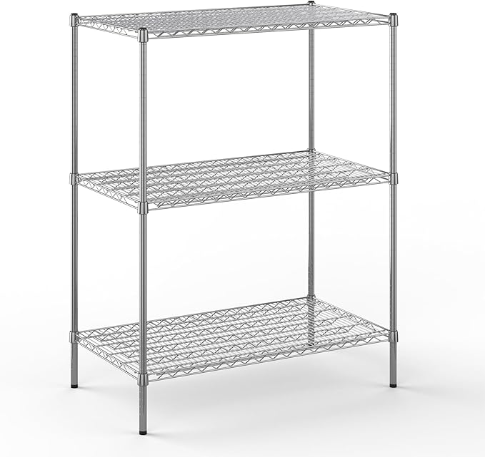Regal Altair 24" Deep x 42" Wide x 54" Height Wire Shelving Kit | 3-Tier | NSF Commercial Storage Rack Unit