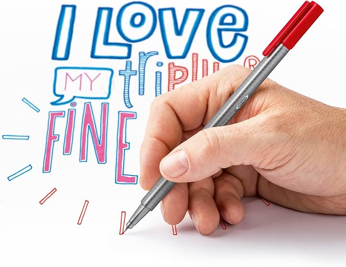 STAEDTLER Fineliner triplus Writing Pens - 48 Count Fiber Tip Pens
