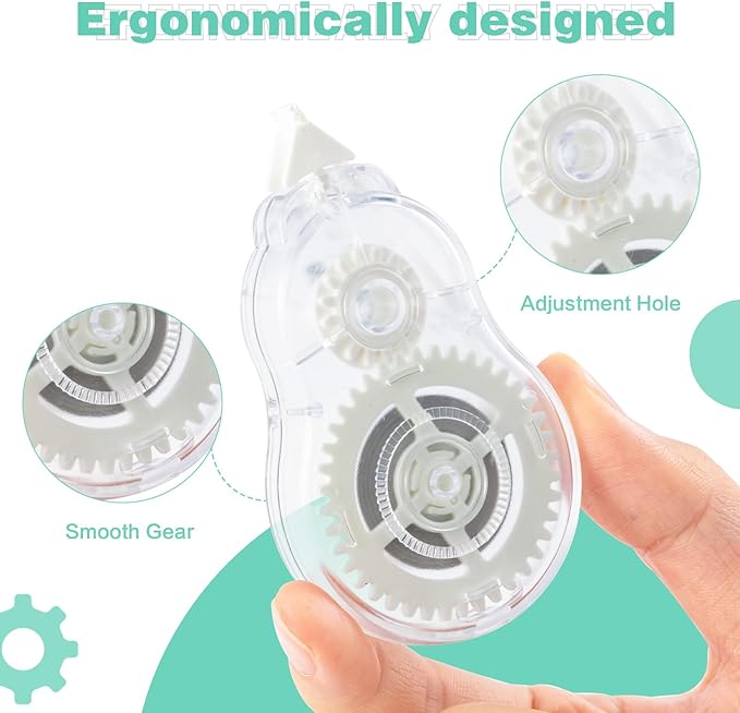 M&G White Correction Tape, Easy to use applicator for Instant Corrections, 39.37 Ft/Pack,for Office (6 Pack, 12M/472"x 0.2")