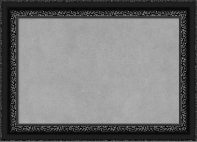 Amanti Art Black Framed Magnetic Board 16x22 Small Vision Board for use with Magnets, 100% Metal Sheet to Display Items as Office Decor or for Home Organization in mudroom, Kitchen or Kids Room