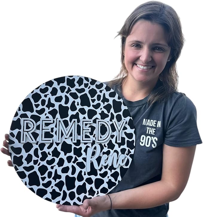 Custom Nursery Name Sign, cow theme nursery sign, girls nursery wall decor(Cow)