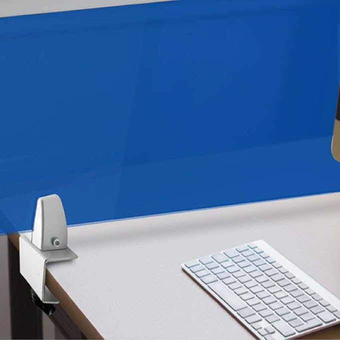 Sneeze Guard Support Clamp Partition Aluminum Adjustable Partition Support Acrylic Desk Divider Shield Privacy Panel Clamp For Clear Shield