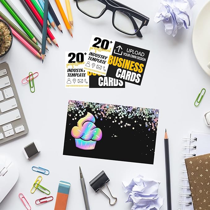 Custom Business Cards Double-Sided Personalized Stationery | Professional 300GSM Matte Paper for Small Business | 3.5x2 Inch