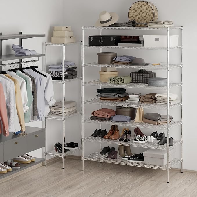 Regal Altair 24" Deep x 54" Wide x 86" Height Wire Shelving Kit | 8-Tier | NSF Commercial Storage Rack Unit