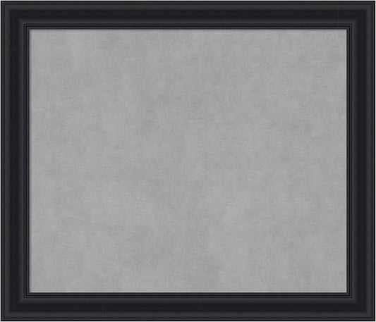 Amanti Art Black Framed Magnetic Board 24x28 Medium Vision Board for use with Magnets, 100% Metal Sheet to Display Items as Office Decor or for Home Organization in mudroom, Kitchen or Kids Room