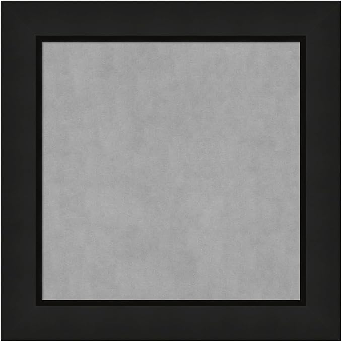 Amanti Art Black Framed Magnetic Board 15x15 X-Small Vision Board for use with Magnets, 100% Metal Sheet to Display Items as Office Decor or for Home Organization in mudroom, Kitchen or Kids Room