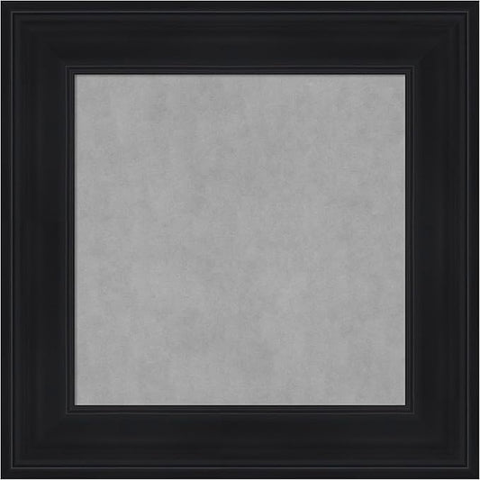 Amanti Art Black Framed Magnetic Board 17x17 X-Small Vision Board for use with Magnets, 100% Metal Sheet to Display Items as Office Decor or for Home Organization in mudroom, Kitchen or Kids Room