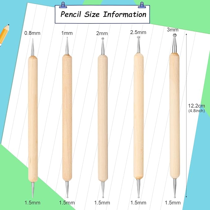 105 Pcs Carbon Transfer Paper 11.7 x 8.3 Inch Tracing Carbon Graphite Copy Paper with Embossing Stylus Tracing Stylus Dotting Tools for Cloth Wood (Black, Blue, White, Green, Red, Yellow)