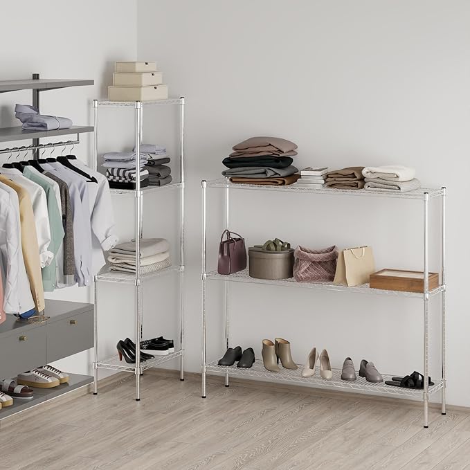 Regal Altair 14" Deep x 60" Wide x 54" Height Wire Shelving Kit | 3-Tier | NSF Commercial Storage Rack Unit