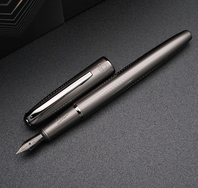 Picasso 916 Malage Fountain Pen Original Box New Version (Starlit Night Gray, Extra Fine Nib 0.38mm)