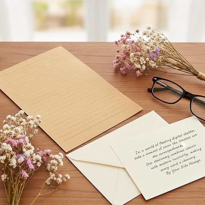 54 Pack Stationery Letter and Envelopes,Stationary Set Includ 30 Letter Paper 12 Envelopes and 12 Wax Seal Stickers for Love Letters,Party Invitations,Greeting Cards(White)