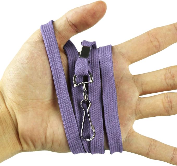 Ollain Badge Lanyards Flat Lanyard Swivel Hooks Durably Neck Bulk lanyards with Clip
