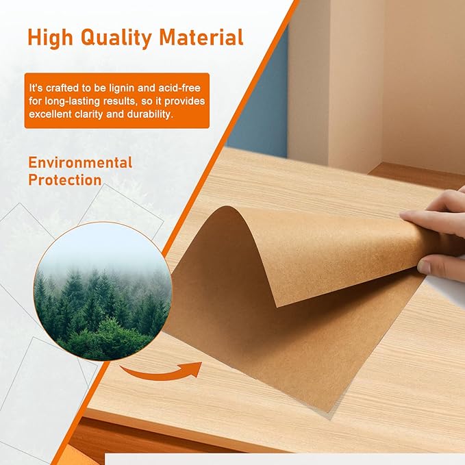 Guakicae 150 Sheets Brown Cardstock 5 x 7 Kraft Paper, 300gsm/110lb Heavyweight Flat Card Stock Printer Paper for Cards Making, Wedding Invitations, Greeting Cards, Birthday, Mailing