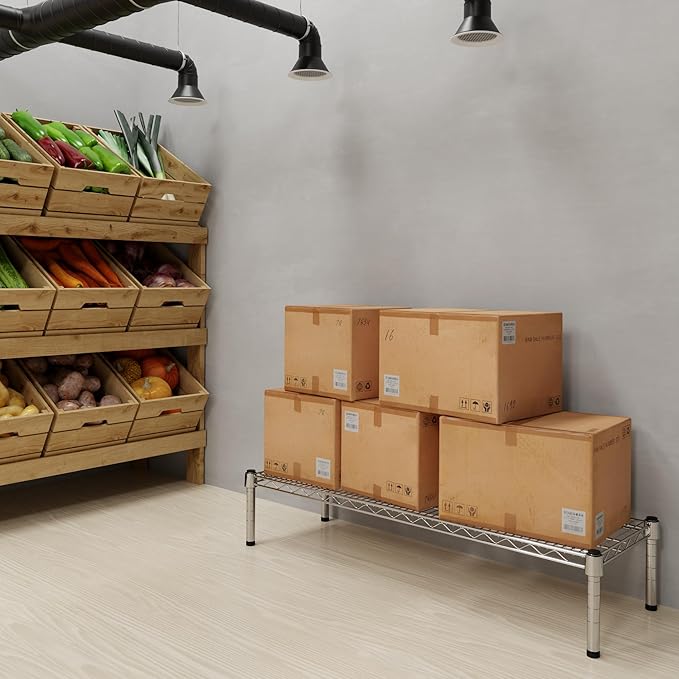 Regal Altair 14" Deep x 42" Wide x 8" Height 1-Tier Wire Shelving Kit | NSF Commercial Storage Rack Unit