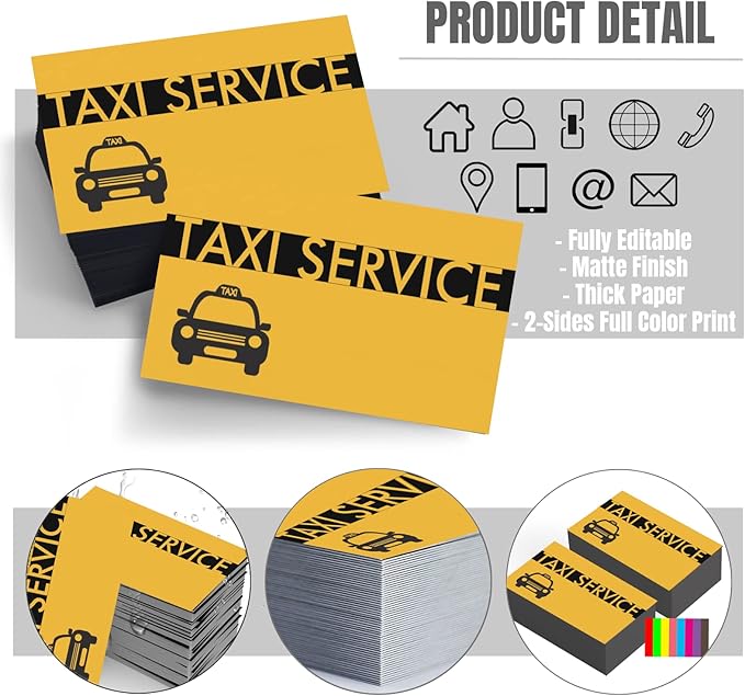 Custom Business Cards Double-Sided Personalized Stationery | Professional 300GSM Matte Paper for Small Business | 3.5x2 Inch