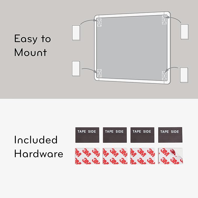 U Brands Contempo Magnetic Dry Erase Board White Board Bundle, 8.5" x 11", White Modern Frame, Includes 4 Boards, 16 Markers and 4 Magnets
