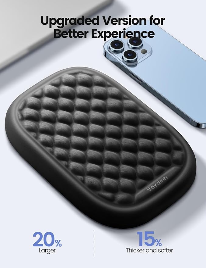 Vaydeer Ergonomic Wrist Rest Pad, 2 Pcs Armrest Pad Elbow Rest Padded, Relieve Elbow Pain Computer Arm Rest Wrist Support Cushion Mouse Pad for Desk Office Gaming