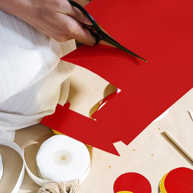 50 Sheets Red Cardstock 8.5 x 11 Printer Paper, Goefun 80lb Red Card Stock Paper for Christmas, Valentines Day, Invitations and Craft