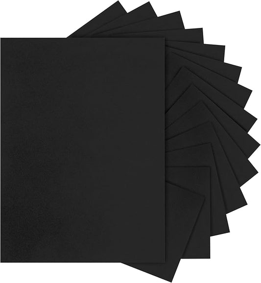 Silunkia 300 Sheets Black Cardstock 8.5 x 11 Printer Paper, 75lb Heavyweight Black Paper Card Stock for DIY Cards Making, Greeting Cards, Wedding Invitations, Birthday Party, Menus