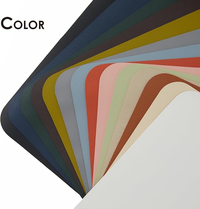 Leather Desk Mat - Non-Slip PU Pad for Office & Home - Organization Accessory - Ideal for Large Mouse Pad & Desk Mat (Pink, 36"x 17")