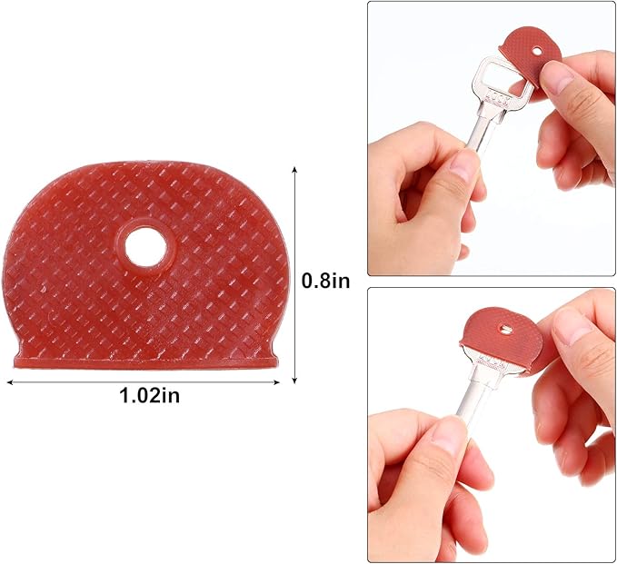 Blulu 80 Pieces 1Inch Colored Key Covers Caps Tags Covers Set Plastic Key Color Identifier Rings Toppers(Classic Color)