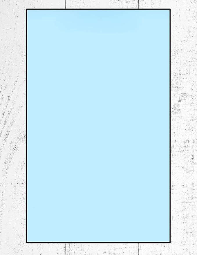 Colored Copy Writing and Printing Paper, 20 Pound, 75 GSM, 8.5"x14"/ Legal Size, 500 Sheets Per Ream. (5000, Blue)
