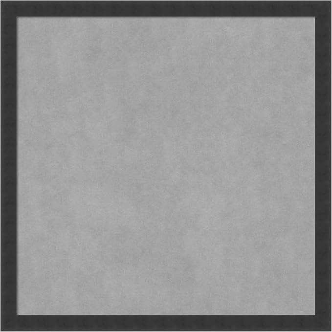 Amanti Art Black Framed Magnetic Board 26x26 Medium Vision Board for use with Magnets, 100% Metal Sheet to Display Items as Office Decor or for Home Organization in mudroom, Kitchen or Kids Room