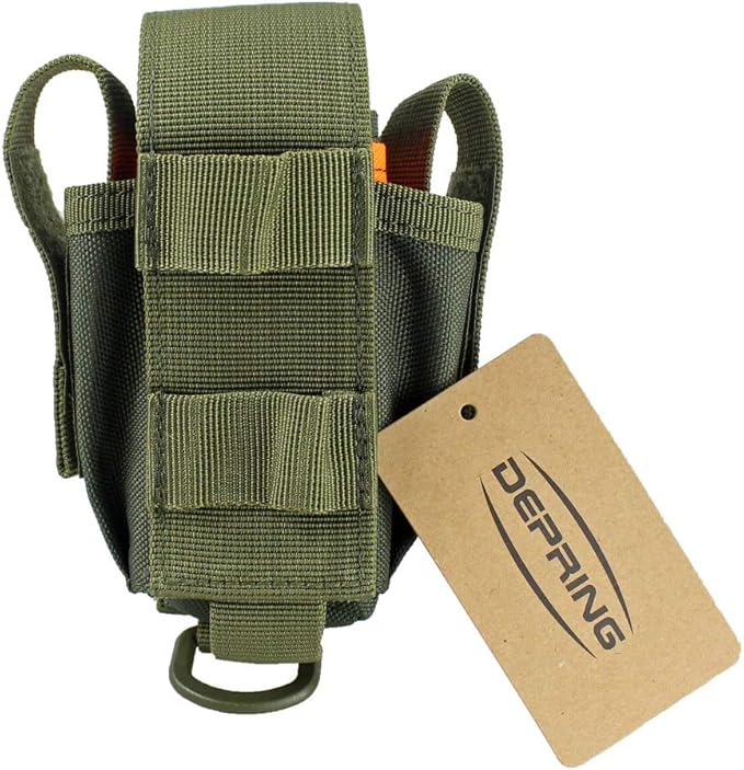 Depring Tool Holster Sheath Universal Multi Pockets Tool Organizer Heavy Duty Construction MOLLE Pouch
