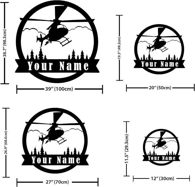 Personalized Metal Airplane Wall Art, Airplane Name Sign, Customized Pilot Name Sign, Airplane Hangar Sign Decor, Aviation Home Office Decor, Large Outdoor Decor, Pilot Gifts, Aircraft Lovers Gift